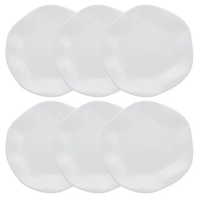 Conjunto De Pratos Rasos 06 Peças Ryo White Oxford