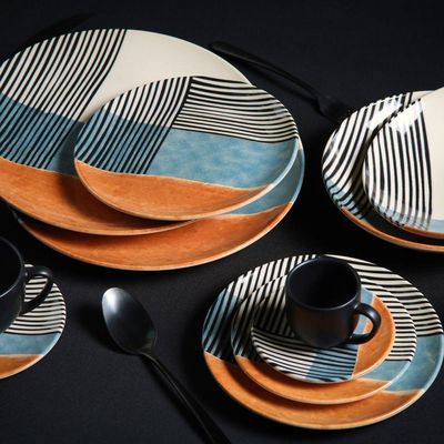 Conjunto Xícara Cafezinho Com Pires 06 Peças Coup Abstrata