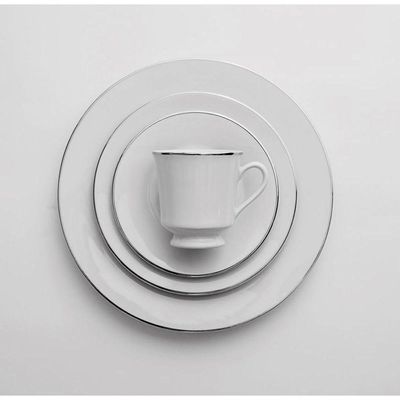 Conjunto De Pratos Rasos 06 Peças Itamaraty Prata Schmidt