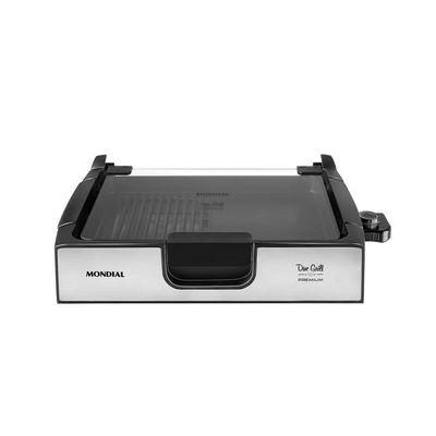 Chapa Mondial Due Grill Premium G-10 Grill-127v-preto/inox 110V