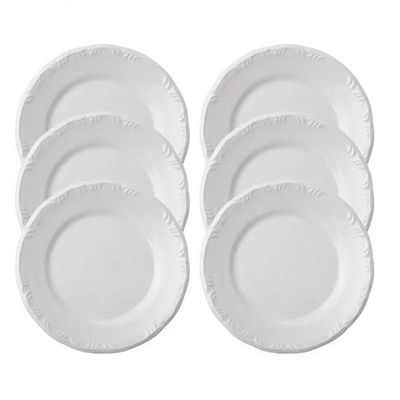 Conjunto de 6 Pratos Rasos Pomerode Schmidt