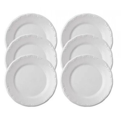 Conjunto de 6 Pratos Rasos Pomerode Schmidt
