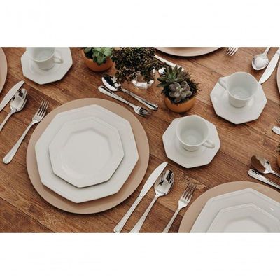Conjunto de Pratos de Sobremesa 06 Peças Prisma Schmidt