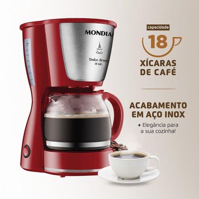 Cafeteira Elétrica Mondial Dolce Arome C-35-18x Cafeteira C-35-18x 220v/60hz Jarra De Vidro 220V
