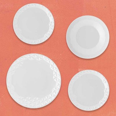 Conjunto de 6 Pratos de Sobremesa Mia Pérola Oxford