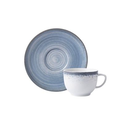 Aparelho De Jantar 30 Peças Esfera Azul Celeste Schmidt