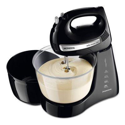 Batedeira Mondial Bella Massa B-23 Np Batedeira-127v-preto/inox 110V