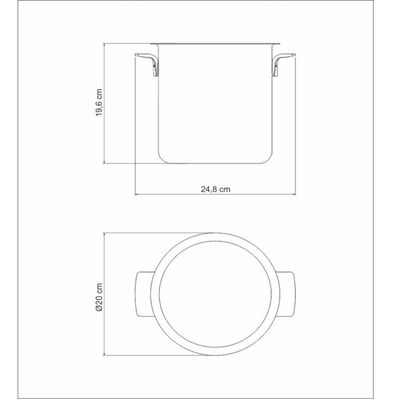 Balde Para Garrafas Em Aço Inox 18 Cm 5,2 L Cosmos