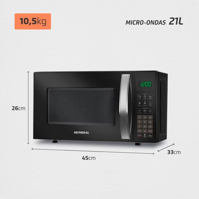 Micro-ondas 21L Mondial MO-01-21-B 220V