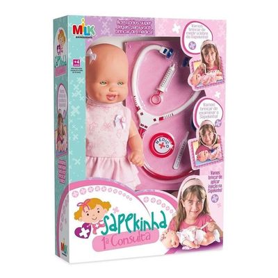 Boneca Sapekinha 1ª Consulta Com Acessórios
