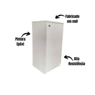 Balcão Bebedouro Com Porta 0,80a X 0,39l X 0,35p Branco