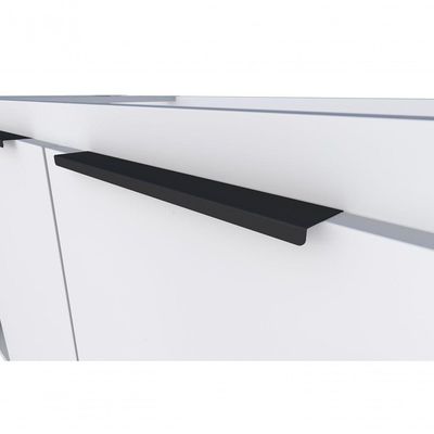 Gabinete Armário Cozinha Jupter 2.00 Mt Aço P Pia 200 Cm 4 Portas 3 Gavetas,branco