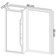 Espelheira Para Banheiro 60 Cm 1 Porta Bn3648 Branca Tecno Mobili Branca