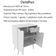 Gabinete Com Cuba Para Banheiro Bn3600x37 Branco Tecno Mobili Branco