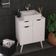 Gabinete Com Cuba Para Banheiro Bn3600x37 Branco Tecno Mobili Branco