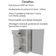 Espelheira Para Banheiro 60 Cm 1 Porta Bn3648 Marmore Branco Tecno Mobili Marmore Branco