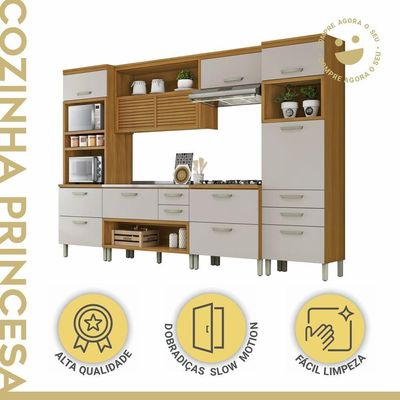 Cozinha 5 Peças Princesa Nesher Freijó-off White