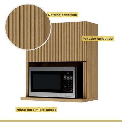 Cozinha 7 Peças 100% Mdf Rainha Nature-verde