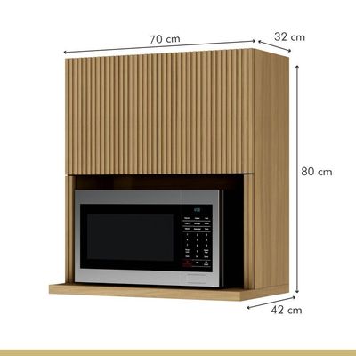 Cozinha 7 Peças 100% Mdf Rainha Nature-verde