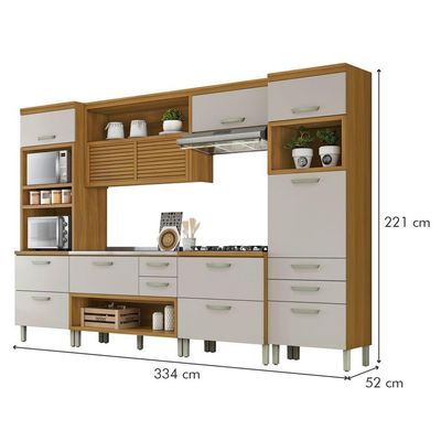 Cozinha 5 Peças Princesa Nesher Freijó-off White