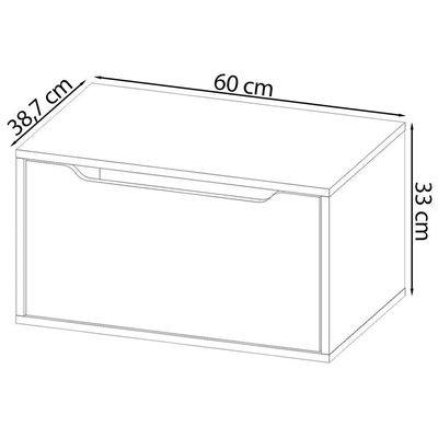 Balcao Gabinete 60 Cm 1 Porta Basculante Bn3646 Marmore Branco Tecno Mobili Marmore Branco