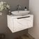 Balcao Gabinete 60 Cm 1 Porta Basculante Bn3646 Marmore Branco Tecno Mobili Marmore Branco