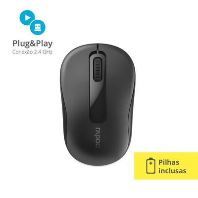 Mouse s/fio M10 RA007 Rappo Pt
