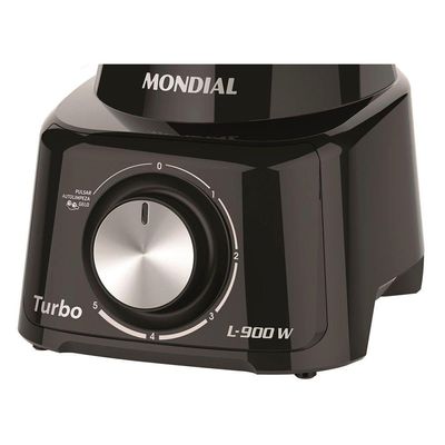 Liquidificador Mondial Turbo L-900 Fb Liquidificador-220v-preto 220V