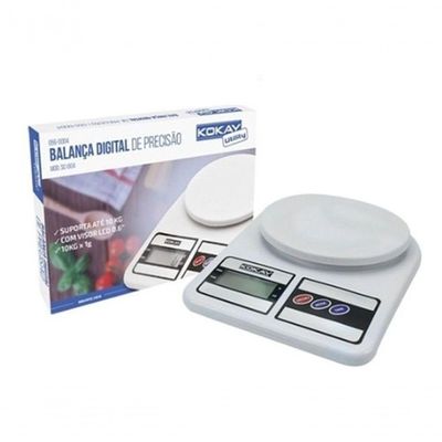 Balança Digital De Precisão Cozinha 10Kg Nutrição E Dieta