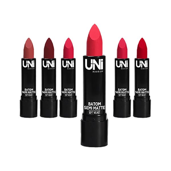 Batom Semi Matte Unimake - Item Sortido Batom Semi Matte Unimake - Item Sortido