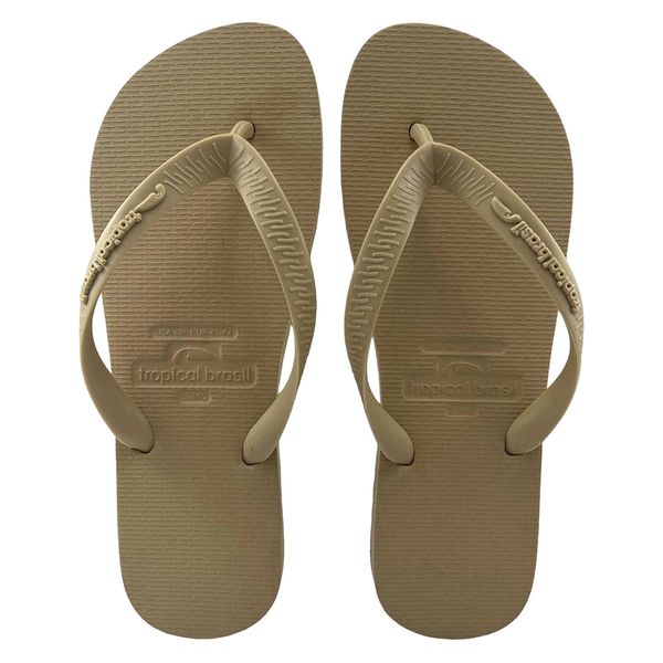 Chinelo Tropical Brasil Unissex Bicolor Areia 41/42