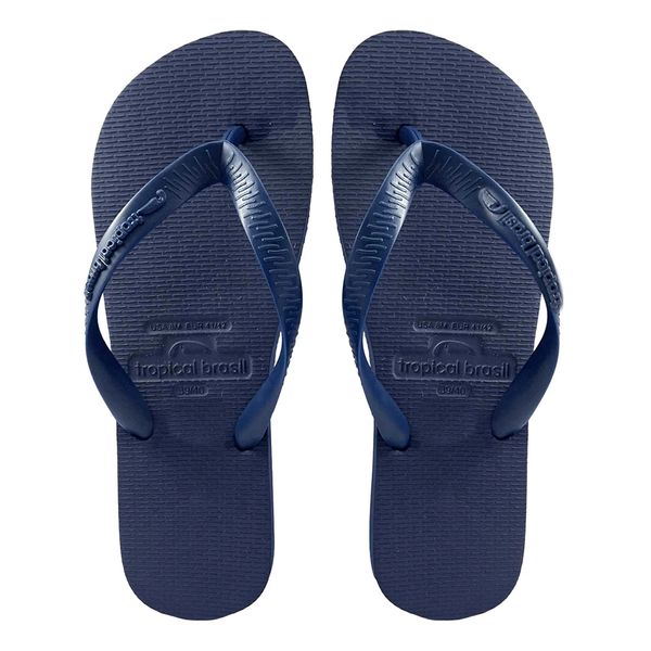 Chinelo Tropical Brasil Unissex Bicolor Azul Marinho 41/42