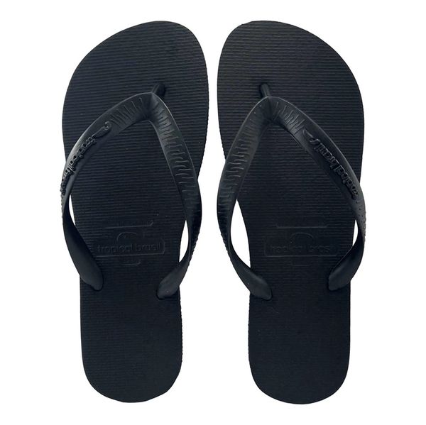 Chinelo Tropical Brasil Unissex Bicolor Preto 39/40