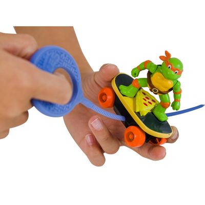 Tartarugas Ninja - Personagem Switch Kick Skaters -  Michelangelo