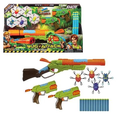 Lançador X-Shot Bug Attack - Value Pack Double
