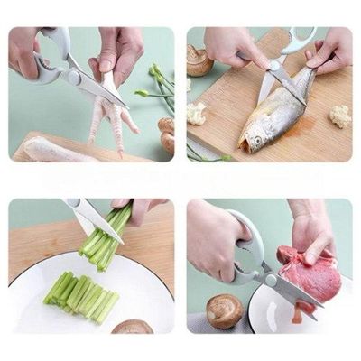 Tesoura Multifuncional Para Cozinha Azul