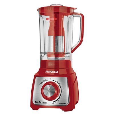 Liquidificador Mondial Turbo Inox L-1200 Ri Liquidificador-220v-vermelho/inox 220V