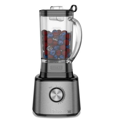 Liquidificador Philco Plq2100pi 12 Vel + Turbo 1400w 3,0l Preto-inox 220 V