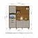 Cozinha Compacta 6 Portas 2 Gavetas Loft Imperatriz Nesher Móveis Amadeirado Freijó-off White