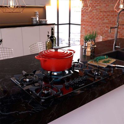 Cooktop Mueller 5 Bocas Com Queimador Tripla Chama Wk26 60.1270.004 Preto Bivolt Bivolt