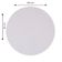 Mesa Alpha Inox 77,50 Cm (altura) Com Tampo Em Mdp Redonda 60 Cm Branco