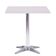 Mesa Delta 76,50 Cm (altura) Com Tampo Em Mdp Quadrado 60 Cm Branco