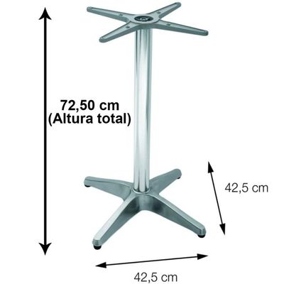 Mesa Delta 76,50 Cm (altura) Com Tampo Em Mdp Quadrado 60 Cm Branco