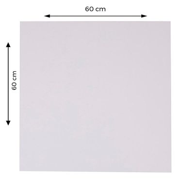 Mesa Delta 76,50 Cm (altura) Com Tampo Em Mdp Quadrado 60 Cm Branco