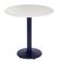 Mesa Bistrô Zeta 111,50 Cm (altura) Com Tampo Em Mdp Redonda 80 Cm Branco