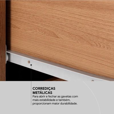 Comoda Sapateira 2 Portas 4 Gavetas 4270 Amendola Off White Demobile Amendola Off White