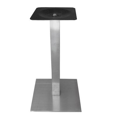 Mesa Alpha Inox 77,50 Cm (altura) Com Tampo Em Mdp Redonda 70 Cm Preto