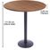 Mesa Bistrô Zeta 111,50 Cm (altura) Com Tampo Em Mdp Redonda 70 Cm Imbuia