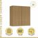 Armário Aéreo 2 Portas 80cm 100% Mdf Rainha Nature