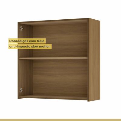 Armário Aéreo 2 Portas 80cm 100% Mdf Rainha Nature